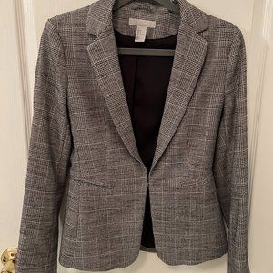 Women's Work Blazer Tweed Style Gray